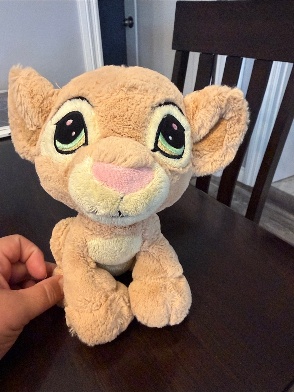 Disney Plush NALA Lion Cub Stuffed‎ Toy - Tan Pink Accents